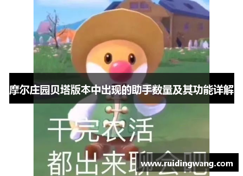 摩尔庄园贝塔版本中出现的助手数量及其功能详解